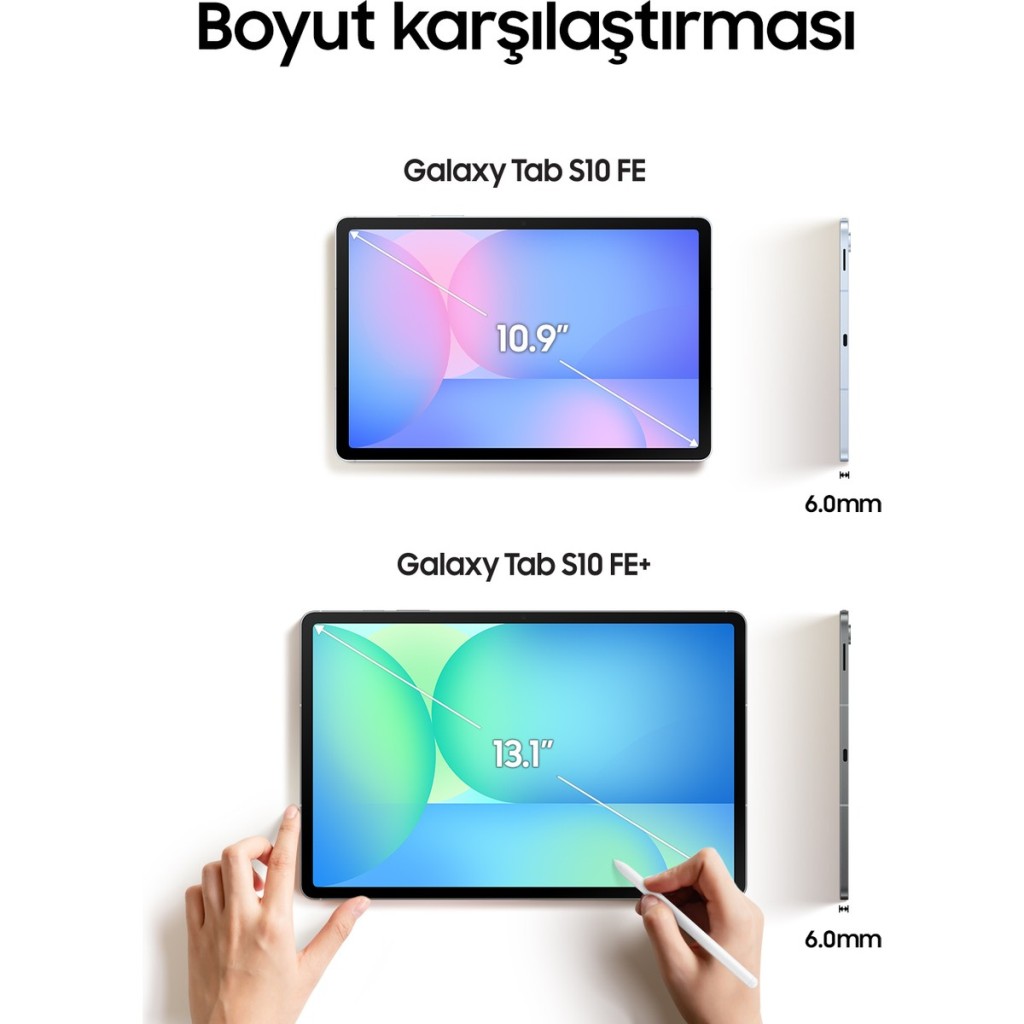 Galaxy Tab S10 FE 8GB 128GB SM-X520 Gri Tablet (Samsung Türkiye Garantili) Galaxy Tab S10 FE 8GB 128GB SM-X520 Gri Tablet (Samsung Türkiye Garantili)